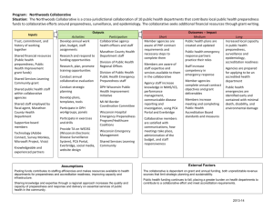 Logic Model Example - Center for Sharing Public Health Services