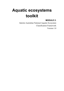 Aquatic ecosystems toolkit Module 2