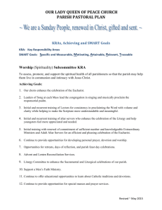 Parish Pastoral Plan_2015 - Our Lady Queen of Peace Church