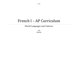 French II Curriculum - Loudoun County Public Schools