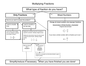 Fraction Flowcharts