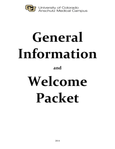 General Information and Welcome Packet