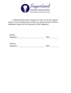Dental implant Consent form - Sugarland Periodontics and Implant