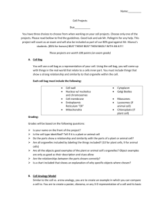 Cell Project handout