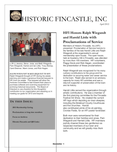HISTORIC FINCASTLE, INC