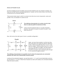 Series and Parallel Circuits