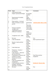 Year 10 Agricultural science course overview