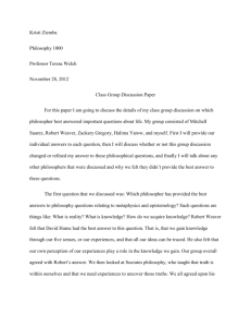 philosophy group paper