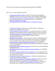 Science Education Journal List