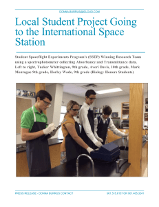 The Student Spaceflight Experiments Programs