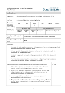 Job Description and Person Specification (HR5)