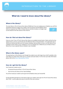 Where is the Library? - University of Aberdeen