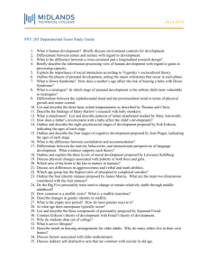 2014-2015 PSY 203 Departmental Exam Study Guide What is