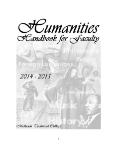 General Information for Humanities Faculty