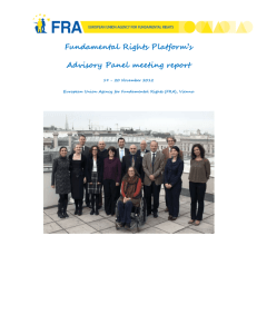 Conceptualisation of the 6 th Annual FRP meeting