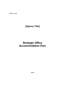Strategic Office Accommodation Plan
