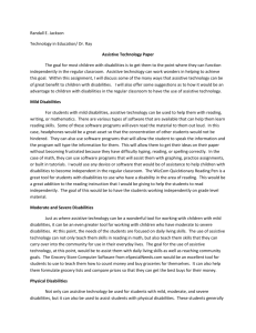Assistive Technology Paper
