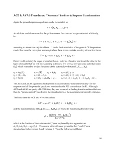 3 - Response and Predictor Transformations