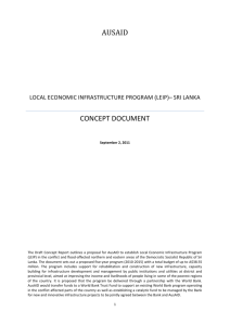 LOCAL ECONOMIC INFRASTRUCTURE PROGRAM (LEIP) report