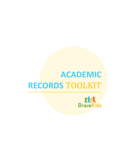 Academic Records Toolkit Here