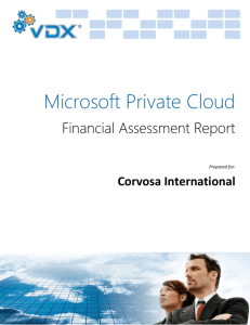 VDX Private Cloud Financial Assessment