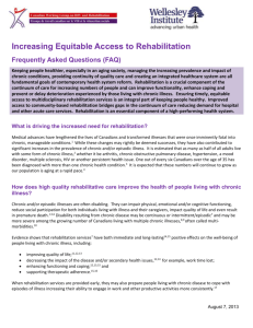 Increasing Equitable Access to Rehabilitation