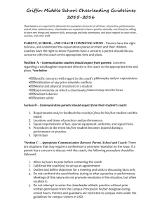 Griffin Middle School Cheerleading Guidelines 2015-2016