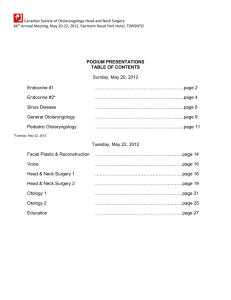 click here - Canadian Society of OTOLARYNGOLOGY