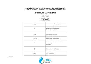 thomastown recreation & aquatic centre disability action plan