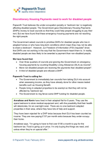 Discretionary Housing Payments need to work for