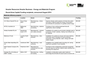 Round three Capital Funding recipients, announced August 2014