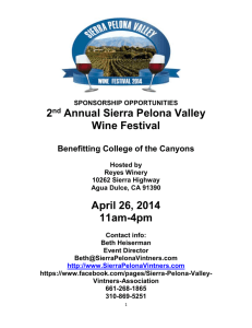 the need - Sierra Pelona Vintners Wine Festival