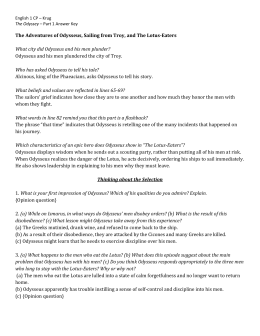 The odyssey homework help