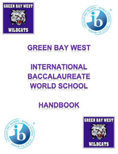 The West IB Handbook 2012-2013 - Green Bay Area Public School