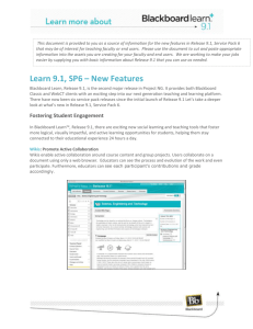 Learn 9.1, SP6 – New Features