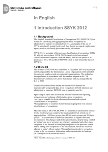 In English 1 Introduction SSYK 2012 1.1 Background