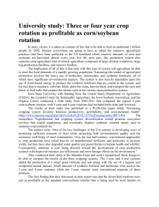 University study - Agricultural Policy Analysis Center