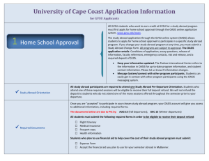 University of Cape Coast Application Information