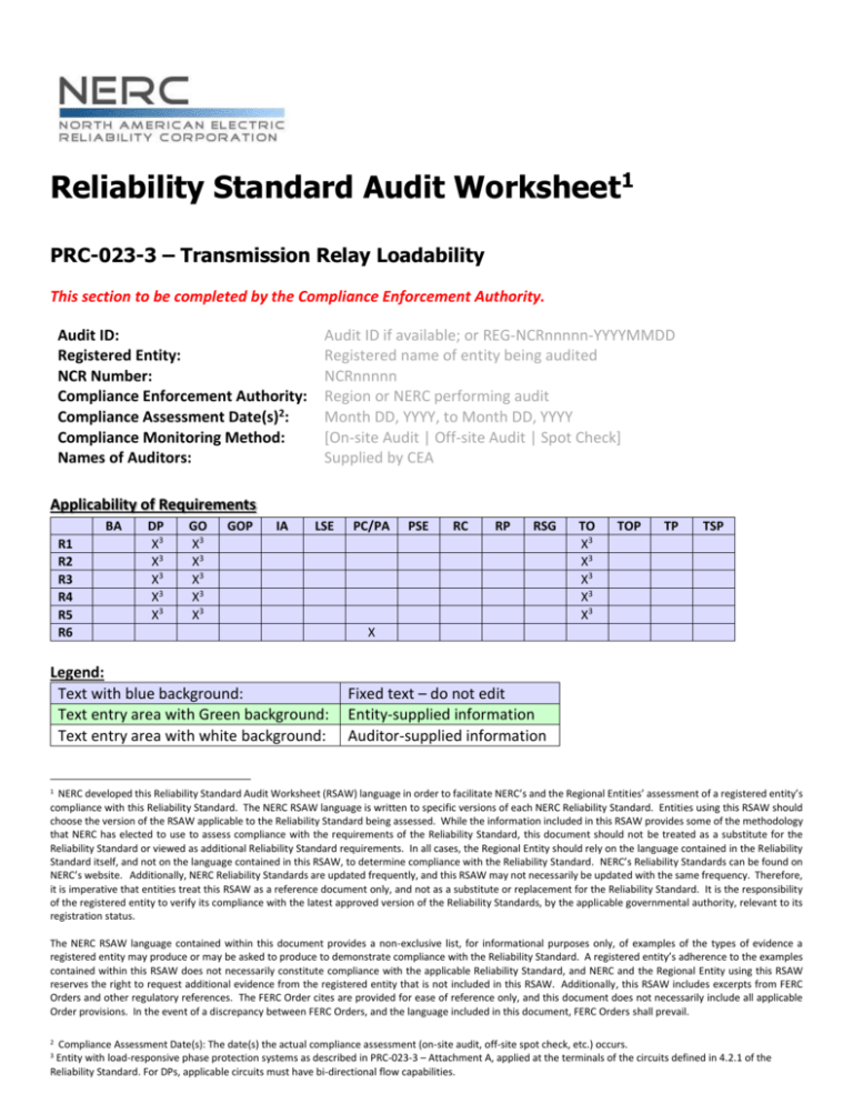 Transmission Relay Loadability
