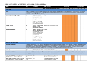 2014/05/20 ACFE Board Memo Attachment 1: Media Schedule
