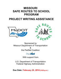 MoDOT Project Writing Assistance Program