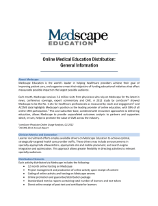 Online Medical Education Distribution: General Information About