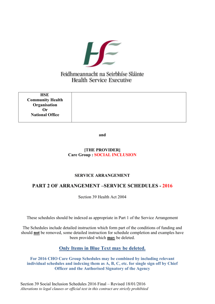 Social Inclusion Health Service Executive