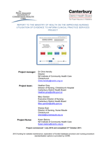 Improving Nursing Utilisation of Evidence to