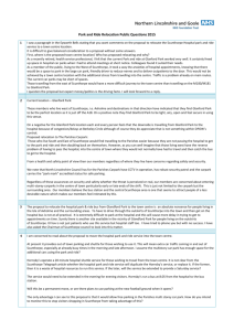 Public comments on the Park and Ride consultation including Trust