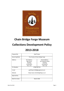 Collections Development Policy - Chain Bridge Forge incorporating