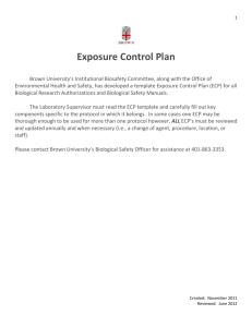 Exposure Control Plan