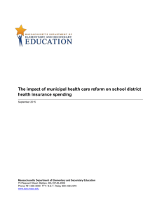 Impact of Municipal Health Care Reform on Health Insurance