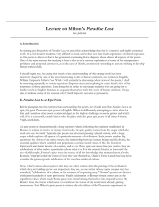 Milton Lecture - North Dakota State University