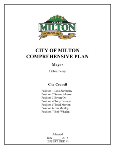 Table 6 - City of Milton